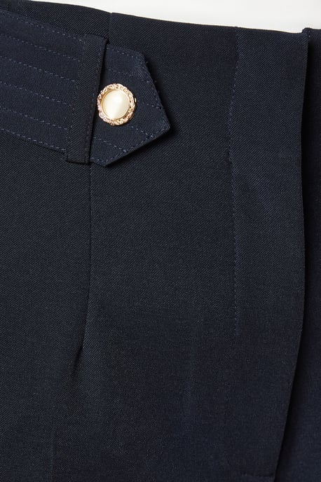 Petite Tab Belted Straight Leg Trouser - Image 5