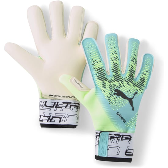 Puma Ultra Grip 1 Hybrid Mens Green Goalkeeper Gloves - Image 1