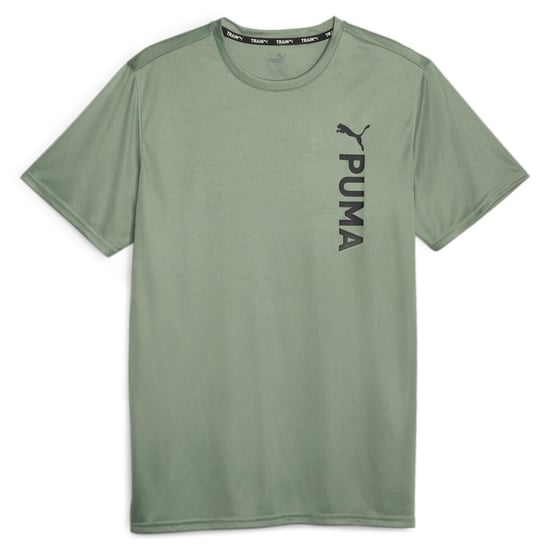 Puma Fit Poly Mens Green T-Shirt - Image 1