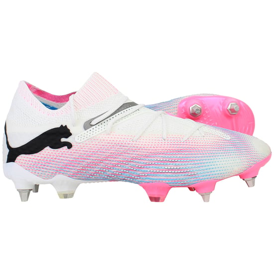 Puma Future 7 Ultimate MxSG Mens White Football Boots - Image 4