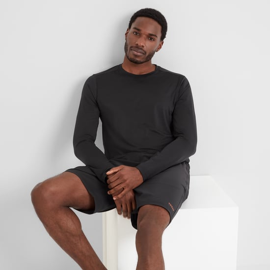 Aller Mens Tech Long Sleeve Top - Black - Image 4