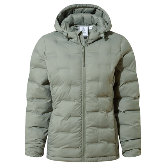 Palmer Womens Padded Jacket - Faded Khaki - Image 5