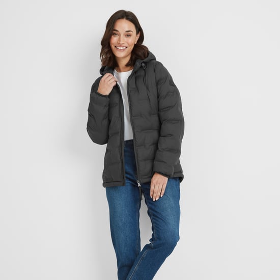 Palmer Womens Padded Jacket - Washed Black - Image 1