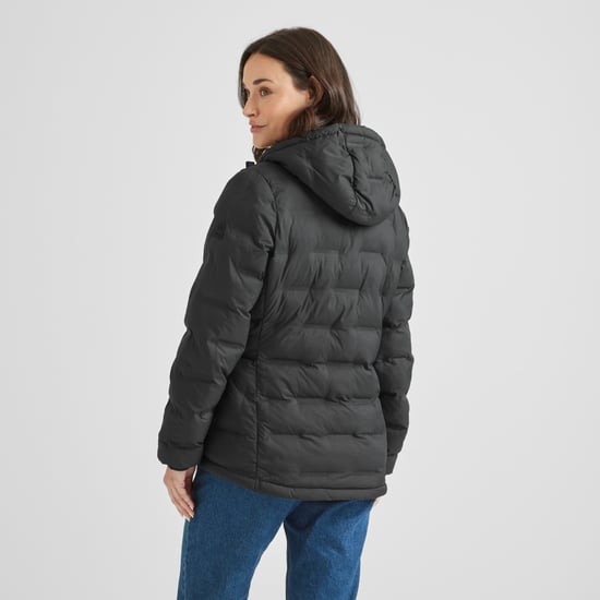 Palmer Womens Padded Jacket - Washed Black - Image 2