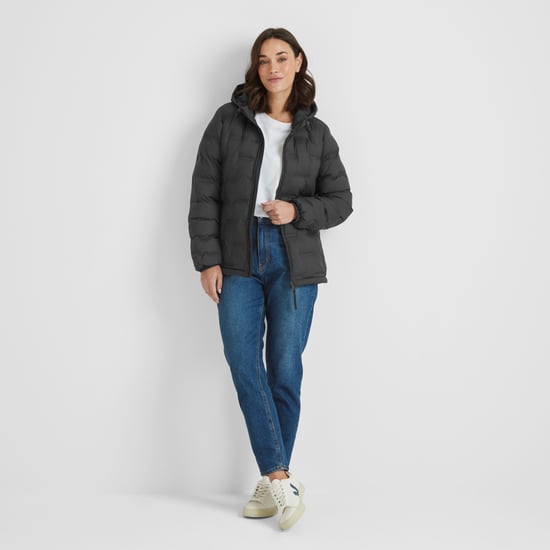 Palmer Womens Padded Jacket - Washed Black - Image 3