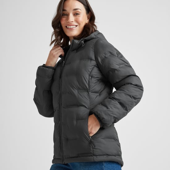 Palmer Womens Padded Jacket - Washed Black - Image 6
