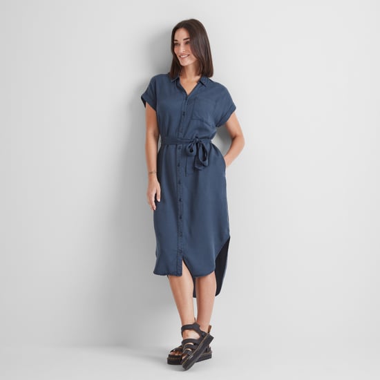 Lenira Womens Shirt Dress - Dark Denim - Image 3