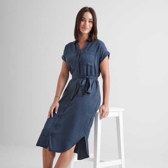 Lenira Womens Shirt Dress - Dark Denim - Image 4