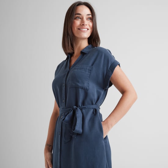 Lenira Womens Shirt Dress - Dark Denim - Image 6