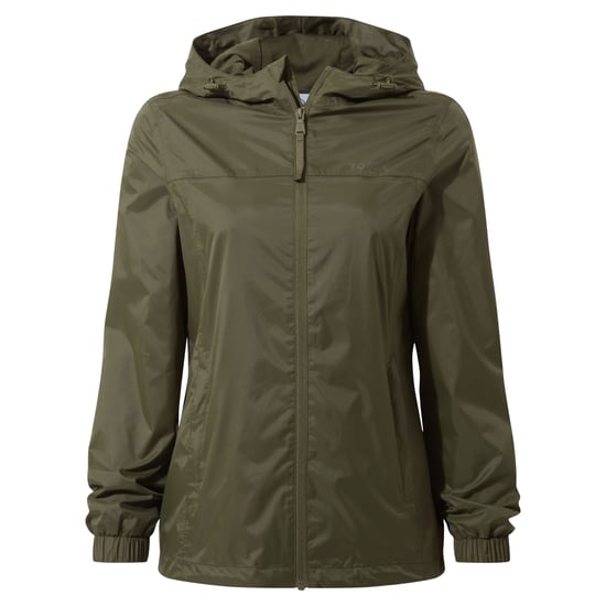 Craven Womens Waterproof Packaway Jacket - Khaki - Image 5