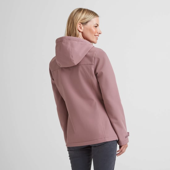 Keld Womens Softshell Hooded Jacket - Mauve - Image 2