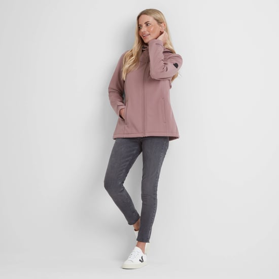 Keld Womens Softshell Hooded Jacket - Mauve - Image 3