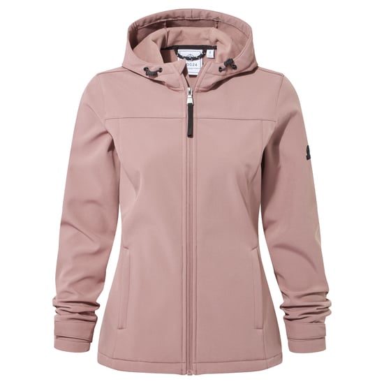 Keld Womens Softshell Hooded Jacket - Mauve - Image 4