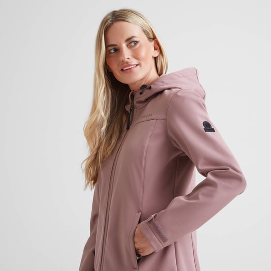 Keld Womens Softshell Hooded Jacket - Mauve - Image 5