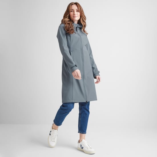 Marina Womens Extra Long Softshell Jacket - Graphite - Image 3