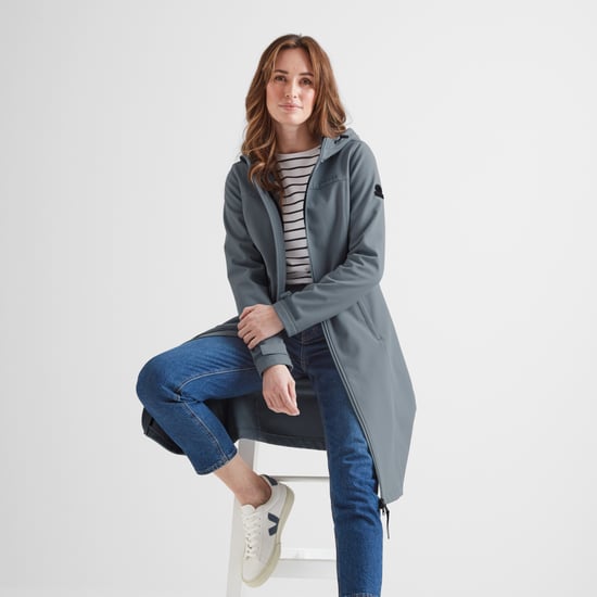 Marina Womens Extra Long Softshell Jacket - Graphite - Image 4