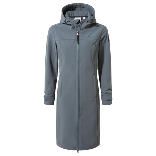 Marina Womens Extra Long Softshell Jacket - Graphite - Image 5
