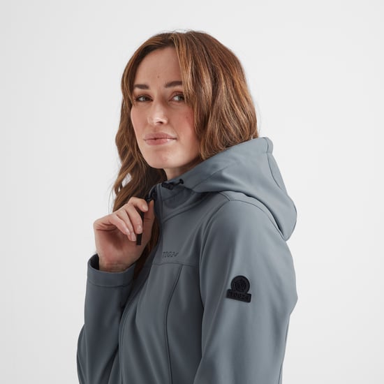 Marina Womens Extra Long Softshell Jacket - Graphite - Image 6