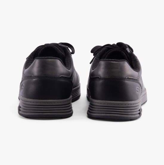 210946/BLK CAVELL - HENSLEY Mens Trainers Black - Image 3