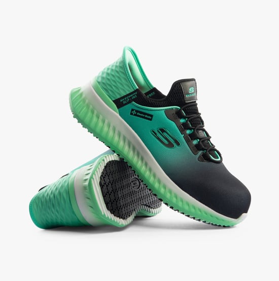 108152EC/BKTL TILIDO - OMBRAY Womens Trainers Black/Teal - Image 2