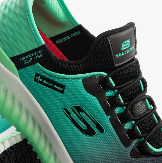 108152EC/BKTL TILIDO - OMBRAY Womens Trainers Black/Teal - Image 5