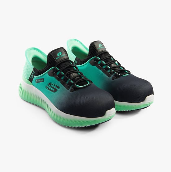 108152EC/BKTL TILIDO - OMBRAY Womens Trainers Black/Teal - Image 6