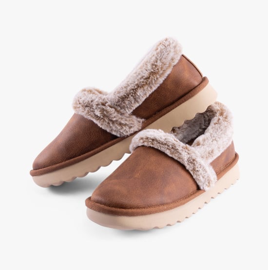 Skechers Cozy Up Polyester Damtofflor I Kastanjefärg - Image 2