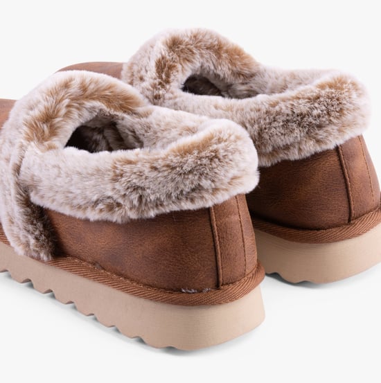Skechers Cozy Up Polyester Damtofflor I Kastanjefärg - Image 6