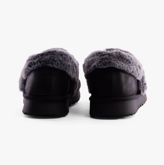 Skechers Cozy Up Damernas Svarta Tofflor I Polyester - Image 4