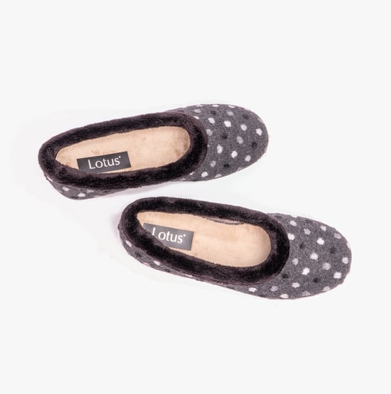 Lotus GERI Womens Slippers Black - Image 6