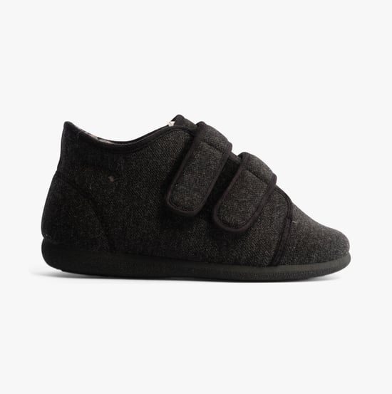 Padders BRIAN Mens Slippers Charcoal - Image 1