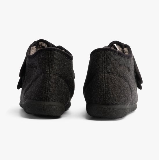 Padders BRIAN Mens Slippers Charcoal - Image 4