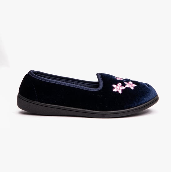 Dr Keller VERA Womens Ballerina Slippers Navy - Image 1