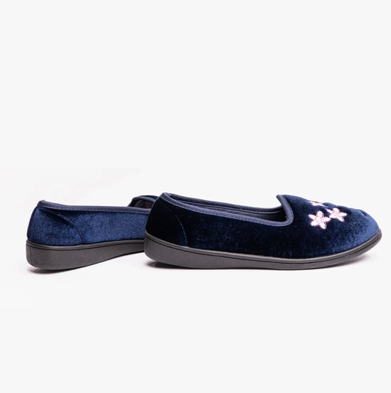Dr Keller VERA Womens Ballerina Slippers Navy - Image 2