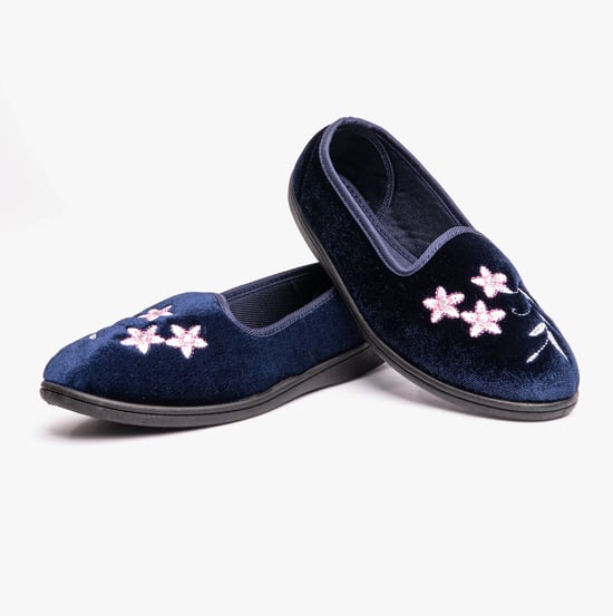 Dr Keller VERA Womens Ballerina Slippers Navy - Image 5