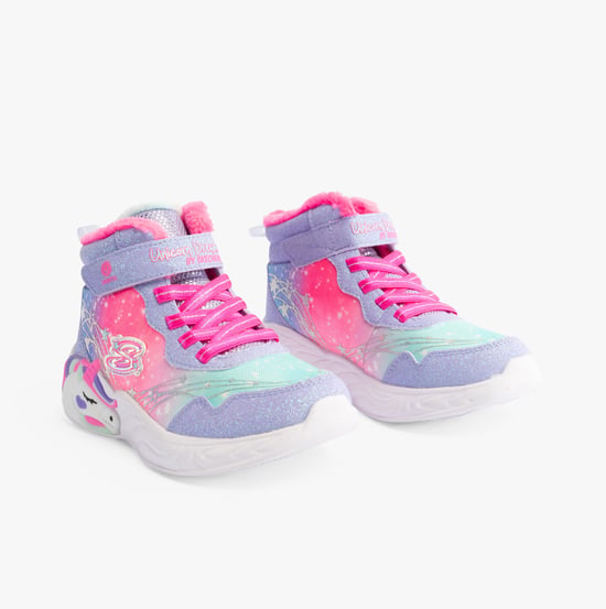 303057L/LVHP UNICORN DREAMS - MAGICAL COVE Girls Trainers Lavender/Hot Pink - Image 2
