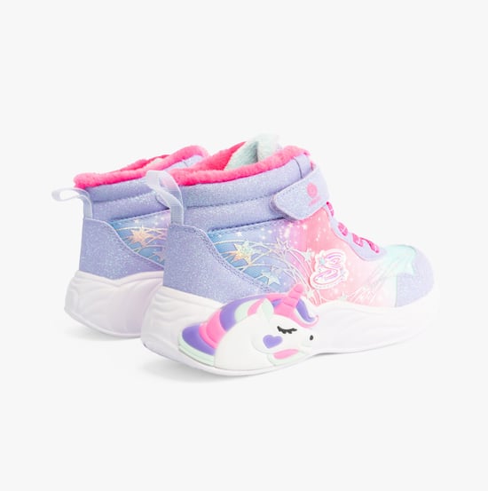 303057L/LVHP UNICORN DREAMS - MAGICAL COVE Girls Trainers Lavender/Hot Pink - Image 6