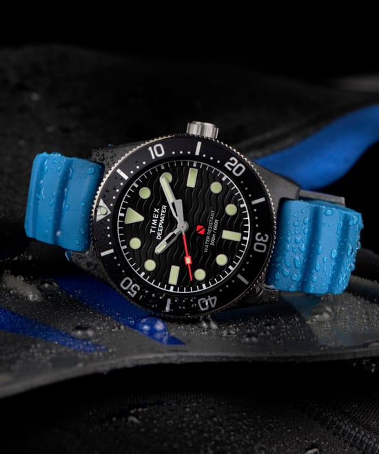 Timex Deep Water Reef Heren Horloge Blauw TW2Y02500 - Image 5