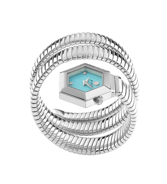 Philipp Plein $nake Hexagon Dames Horloge Zilverkleurig PWZAA0625 - Image 2