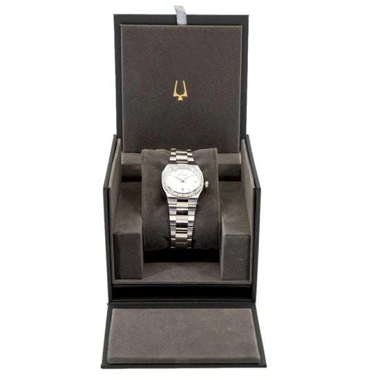 Bulova Surveyor Dames Horloge Zilverkleurig 96R245 - Image 4