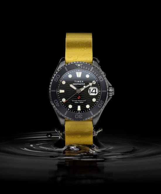 Timex Deep Water Meridian Men's Yellow Watch TW2W81700 - Image 5