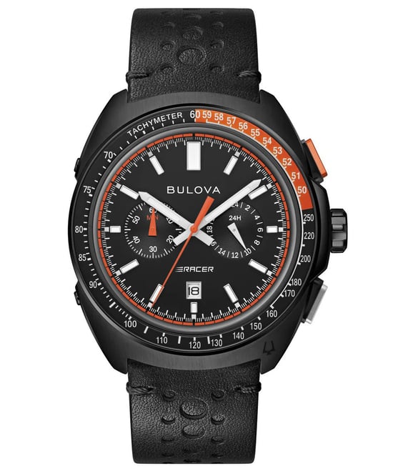 Bulova Racer Chronograaf Heren Zwarte Horloge 98B428 - Image 1