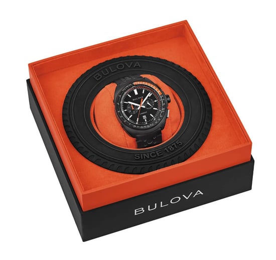 Bulova Racer Chronograaf Heren Zwarte Horloge 98B428 - Image 6