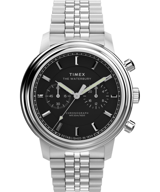 Timex Waterbury Metropolitan Heren Zilveren Horloge TW2Y23400 - Image 1