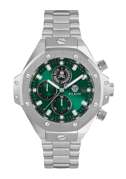 Philipp Plein Plein Chrono Royal Heren Zilveren Horloge PWLFA0425 - Image 1