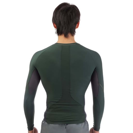 Men's Skins Series-3 Long Sleeve Top in Green - Image 2
