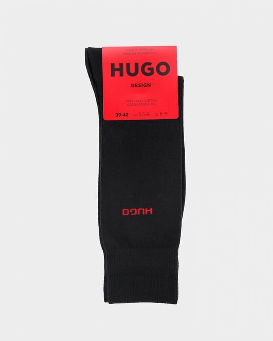 HUGO 2 Pack RS Uni Colour Mens Socks NOS - Image 2