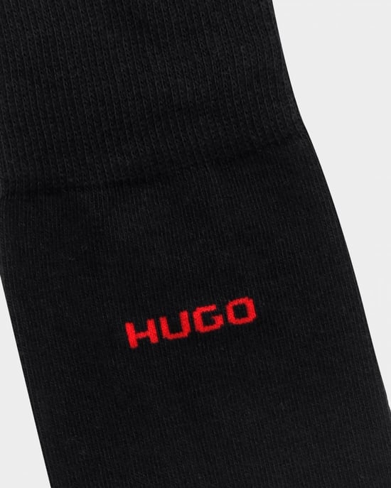 HUGO 2 Pack RS Uni Colour Mens Socks NOS - Image 3