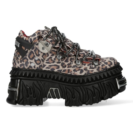 New Rock M-106WALL-C56 Leopard Print Leren Gothic Platform Enkellaarsjes - Image 4