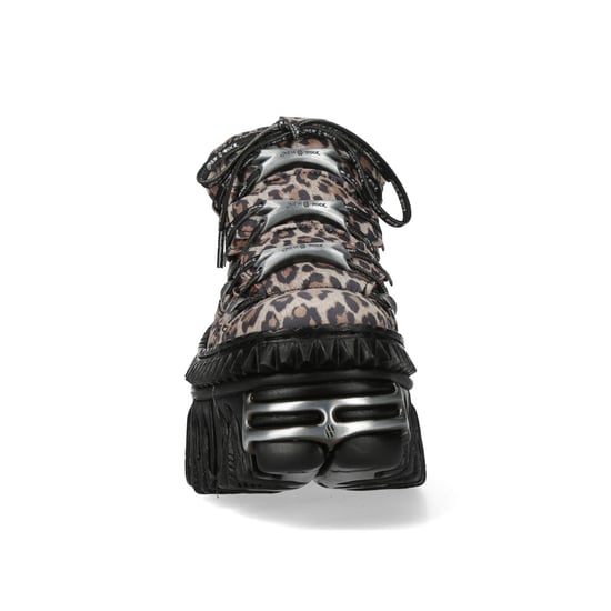 New Rock M-106WALL-C56 Leopard Print Leren Gothic Platform Enkellaarsjes - Image 5